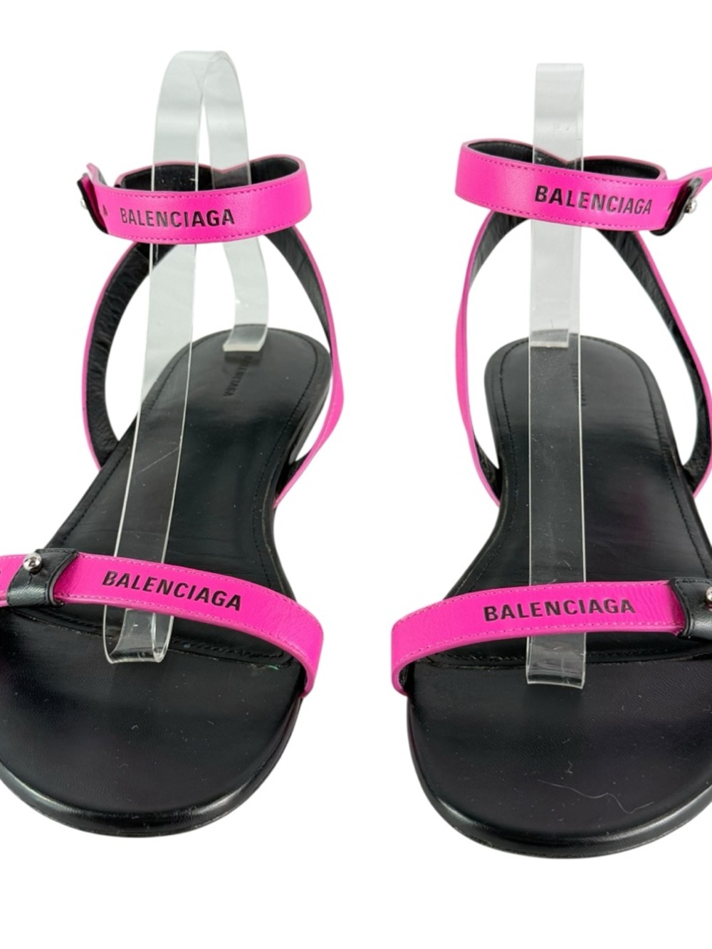 BALENCIAGA Afterhour Pink Gladiator Flat Sandals 39 - 9 US Made in Italy